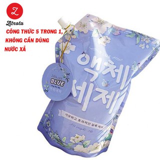 Combo 2 túi Nước giặt Blue 2000 ml hương Nước Hoa sản xuất theo công nghệ Hàn Quốc an toàn cho gia đình bạn