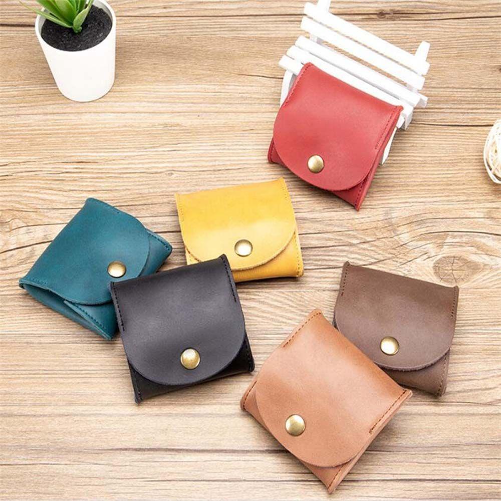 Ví Đựng Tai Nghe / Tiền Xu Mini Bằng Da Dễ Thương Cho Nữ