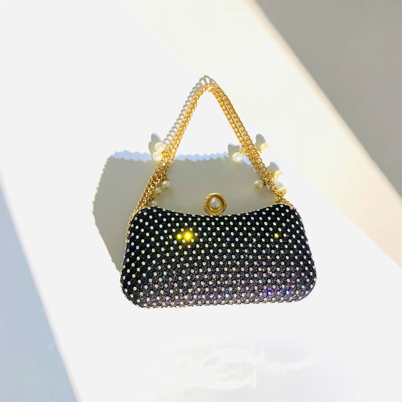 Túi Xách Đeo Vai / Kẹp Nách Đính Đá Phong Cách ONERI Dành Cho Tiệc Hóa Trang