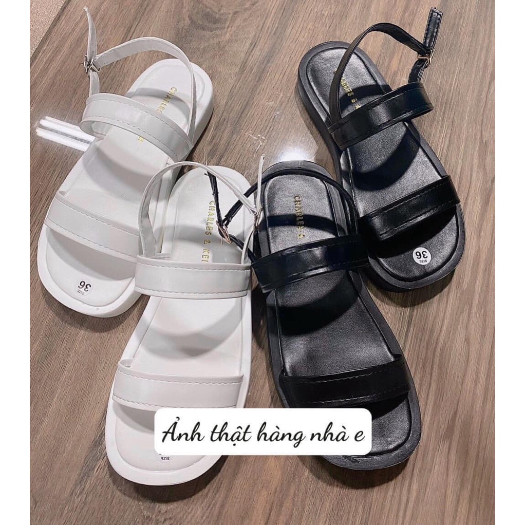 Dép quai ngang sandal nữ bản to C.N.K chất cao su siêu nhẹ mềm dẻo cực bền tôn chân kiểu dáng thời trang