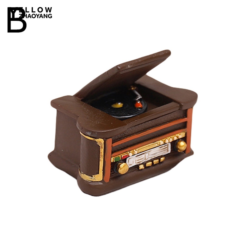 ❁Đồ trang trí Máy Nghe Nhạc / Radio / Đàn Piano Bằng Nhựa Resin Phong Cách Vintage Trang Trí Nhà Cửa / Quán Bar