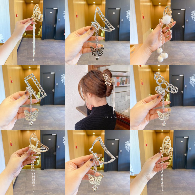 Kẹp tóc phối tua rua phong cách Hàn Quốc 2021 dành cho nữ