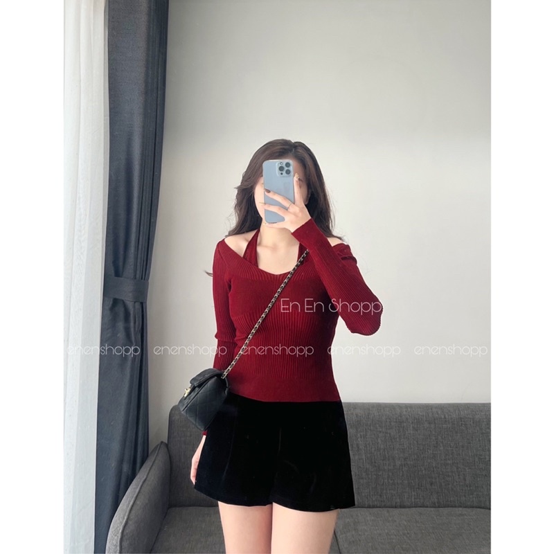 [ẢNH THẬT] Áo len cổ yếm(A408)