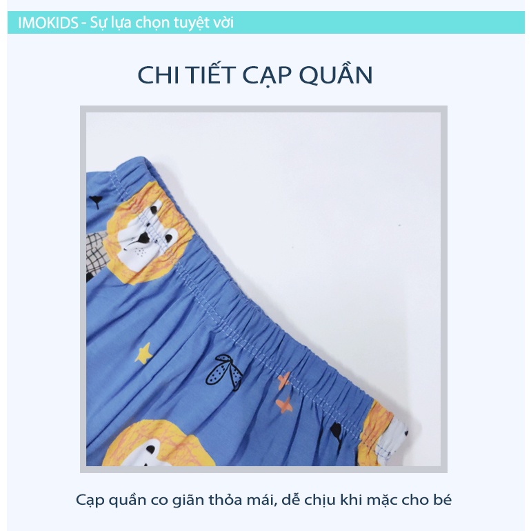 Đồ bộ pyjama bé trai QIQI 10-37kg bộ ngắn tay pijama cho bé QC xuất Hàn chất thun cotton mềm mịn co giãn hình ngộ nghĩnh