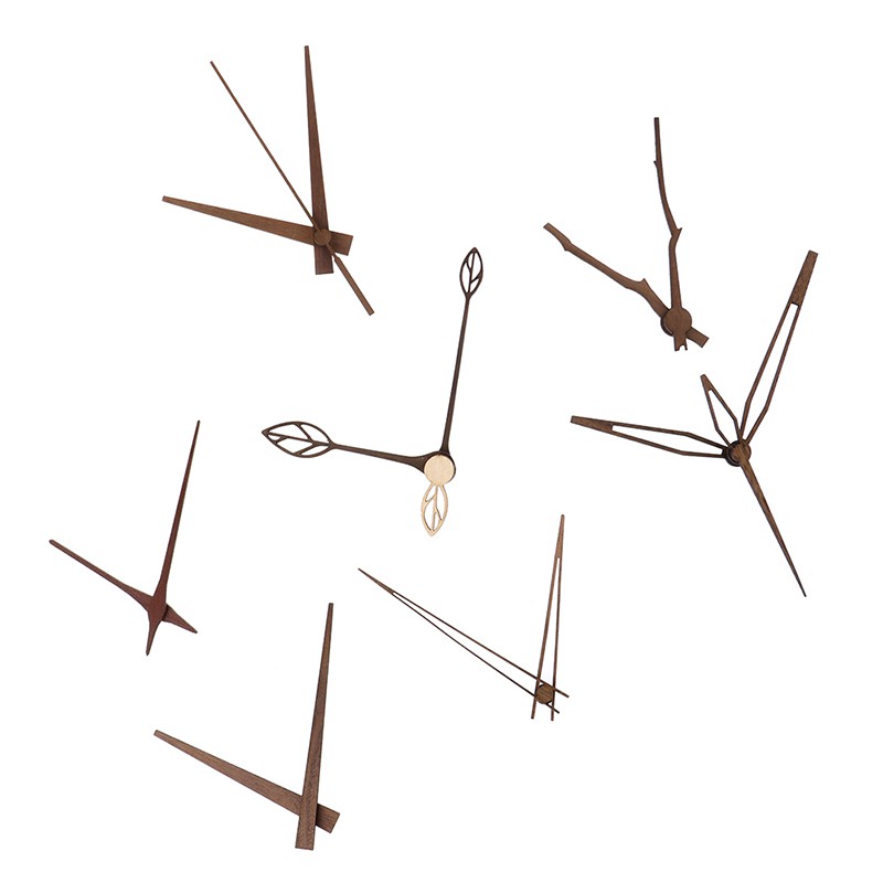 Bộ Kim Đồng Hồ Bằng Gỗ Cây Óc Chó Dành Cho Đồng Hồ Treo Tường 10-12inch