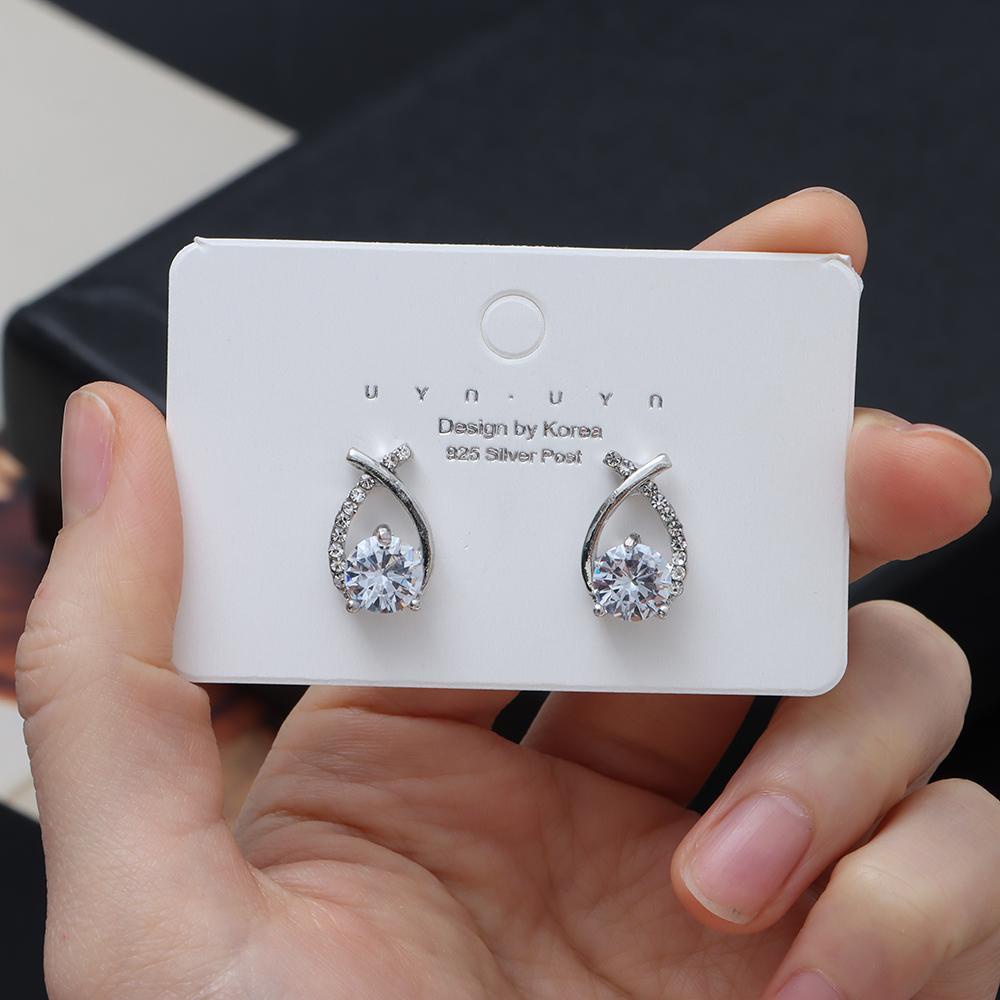 Bông Tai Đuôi Cá Hình Quả Thông Xinh Xắn Thời Trang|Quà Tặng Valentine Mạ Vàng 18k Nhiều Màu Sắc|Nhẫn Mạ Bạc Đính Đá Pha Lê