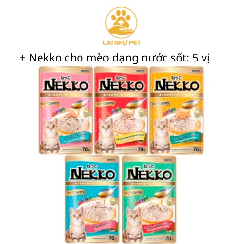 Pate Nekko cho mèo đủ vị- PATE NEKKO Cho mèo con- mèo trưởng thành 21 vị CHÍNH HÃNG Thái Lan- LAI NHỰ PET