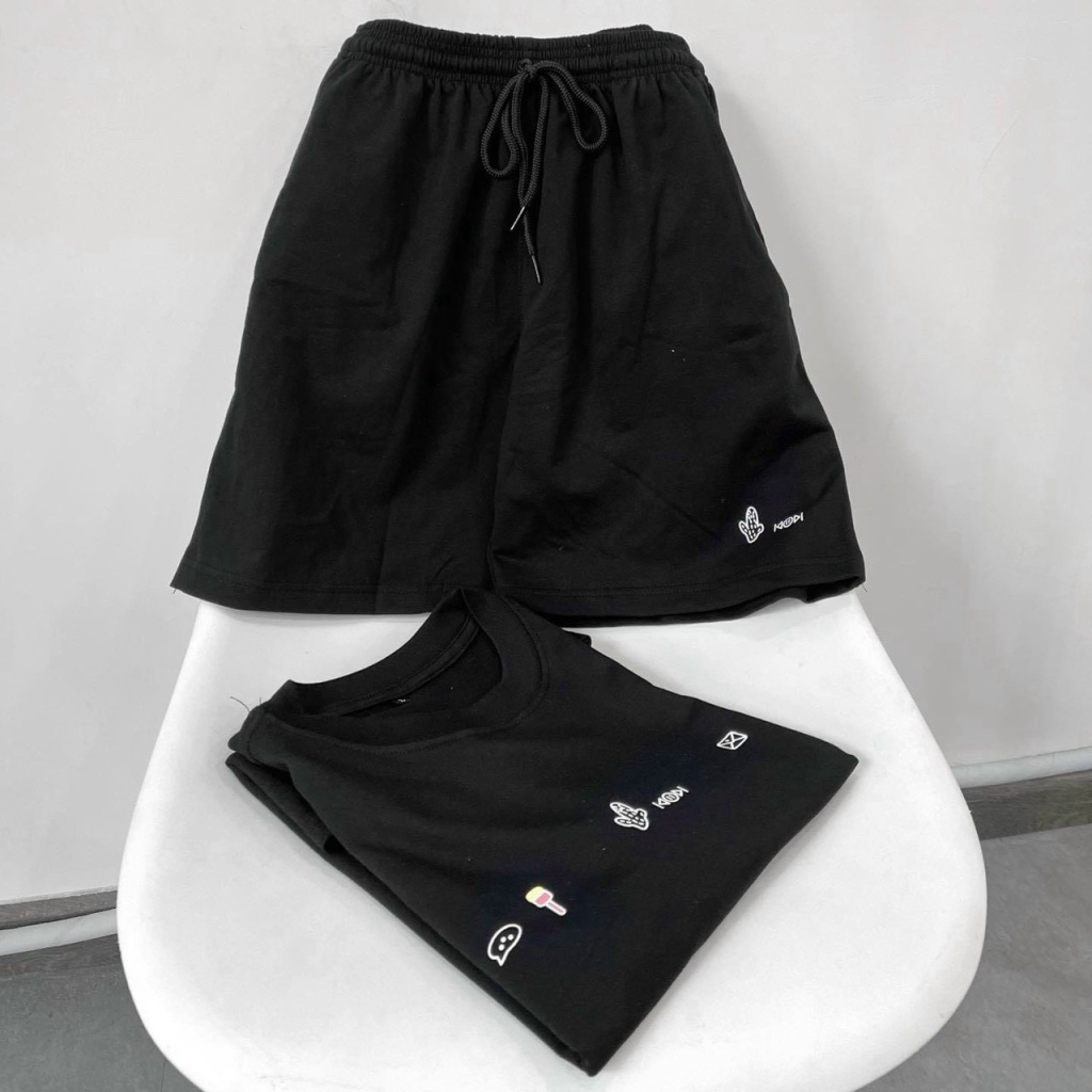 (HCM) SET BỘ THUN THỂ THAO NAM NỮ UNISEX THUN HÈ COTTON SIÊU HOTTREND CHO CÁC BẠN TRẺ KME STORE