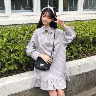 đầm suông kẻ MS15-Đ
