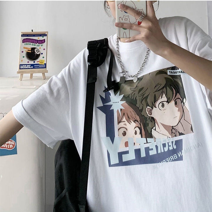 Áo phông 3158 nam nữ dáng rộng in hình anime phong cách Nhật Bản