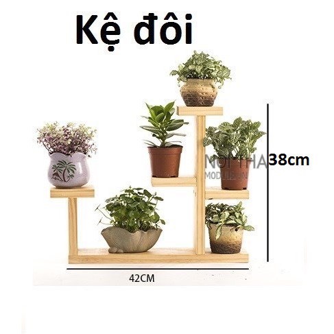 Kệ gỗ để hoa cây cảnh, để bàn trang trí ban công sân vườn chất liệu gỗ tự nhiên giá tại xưởng