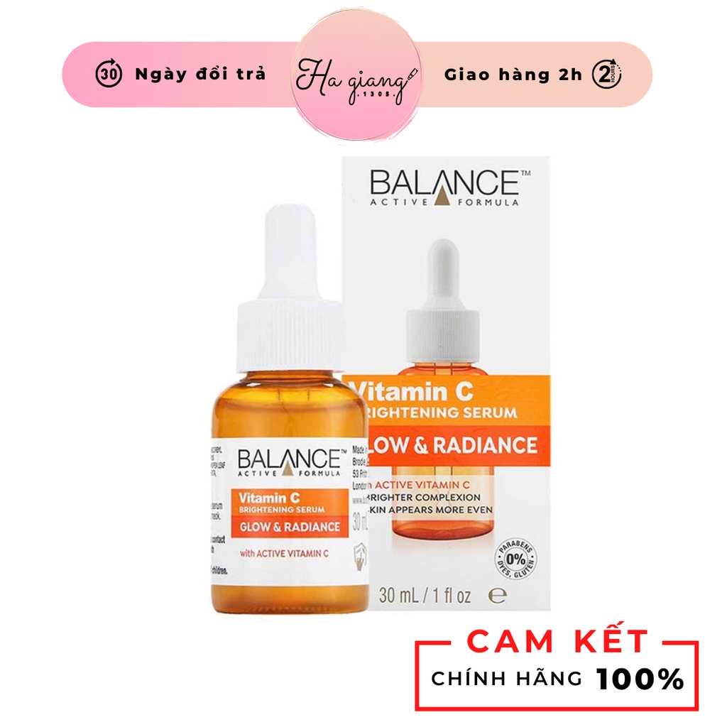 Serum Balance Vitamin C 30ml giảm thâm nám, đồi mồi, tàn nhang, cho làn da sáng