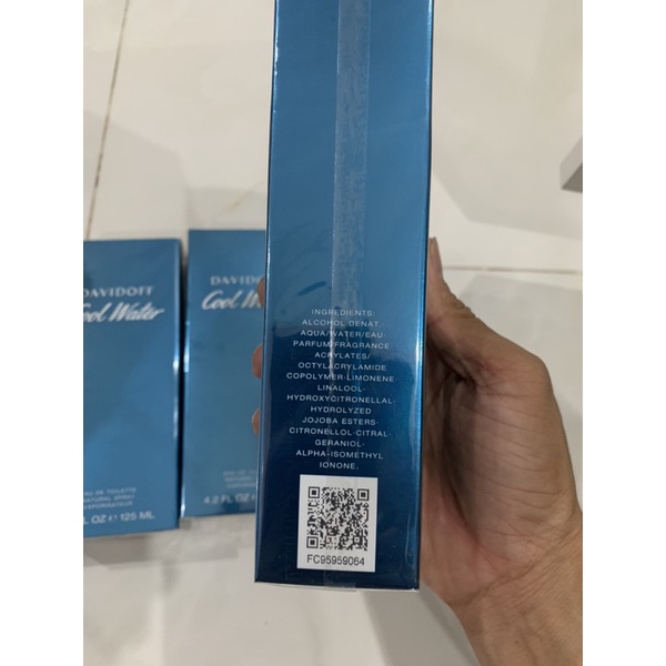 Nước hoa nam davidoff cool water edt 125ml fullbox