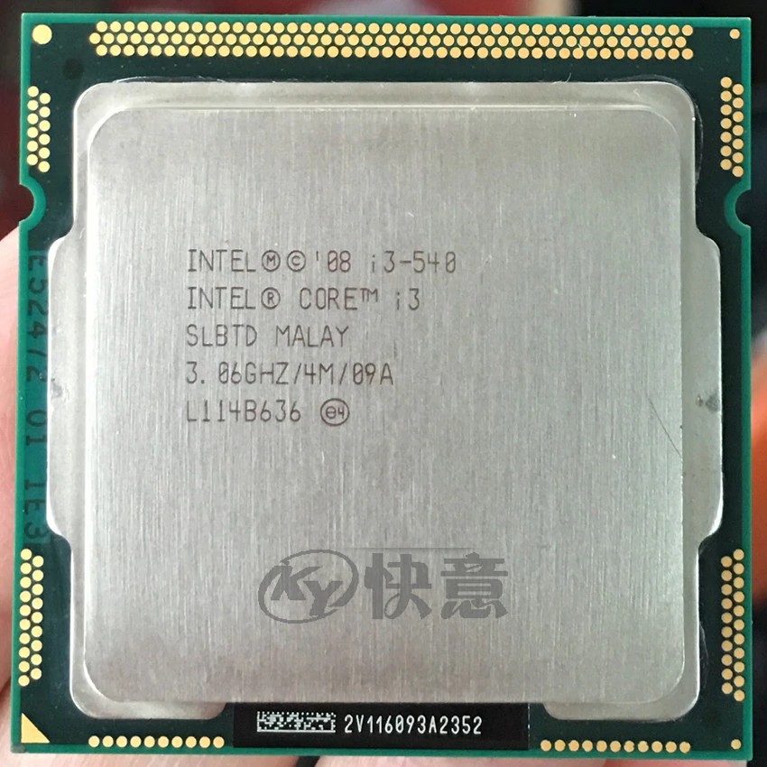 Lõi Intel i3 540 Lga 1156 3.06 ghz