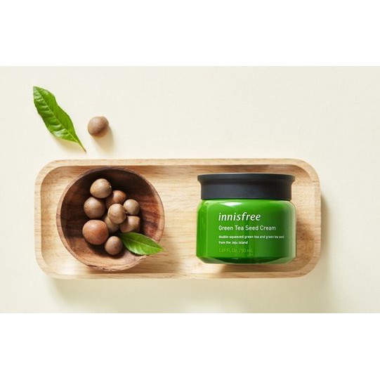 Kem Dưỡng Ẩm Cấp Nước, Phục Hồi Da Mụn Chiết Suất Từ Hạt Trà Xanh Innisfree Green Tea Seed Cream 50ml