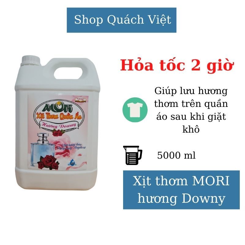 Xịt thơm quần áo MORI hương downy - dành cho các cửa hàng giặt sấy, giăt là, giặt ủi