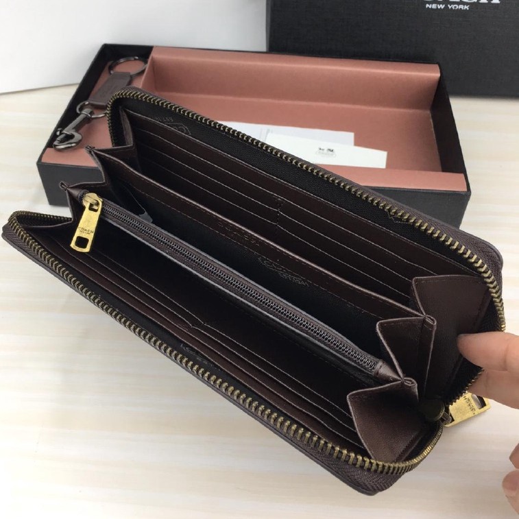 COACH Ví Dài Có Khóa Kéo Cho Nam F74597