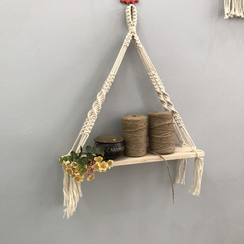 KỆ GỖ TRANG TRÍ HOẠ TIẾT - KỆ GỖ MACRAME