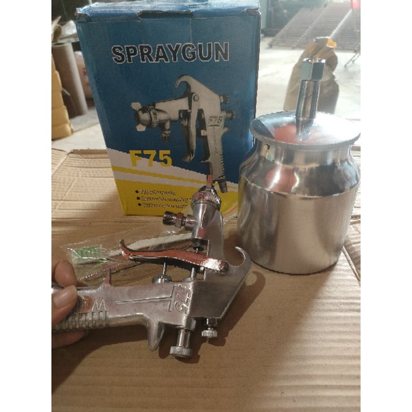 Súng phun sơn phun keo F75 chuyên dụng 750 ml thép không rỉ