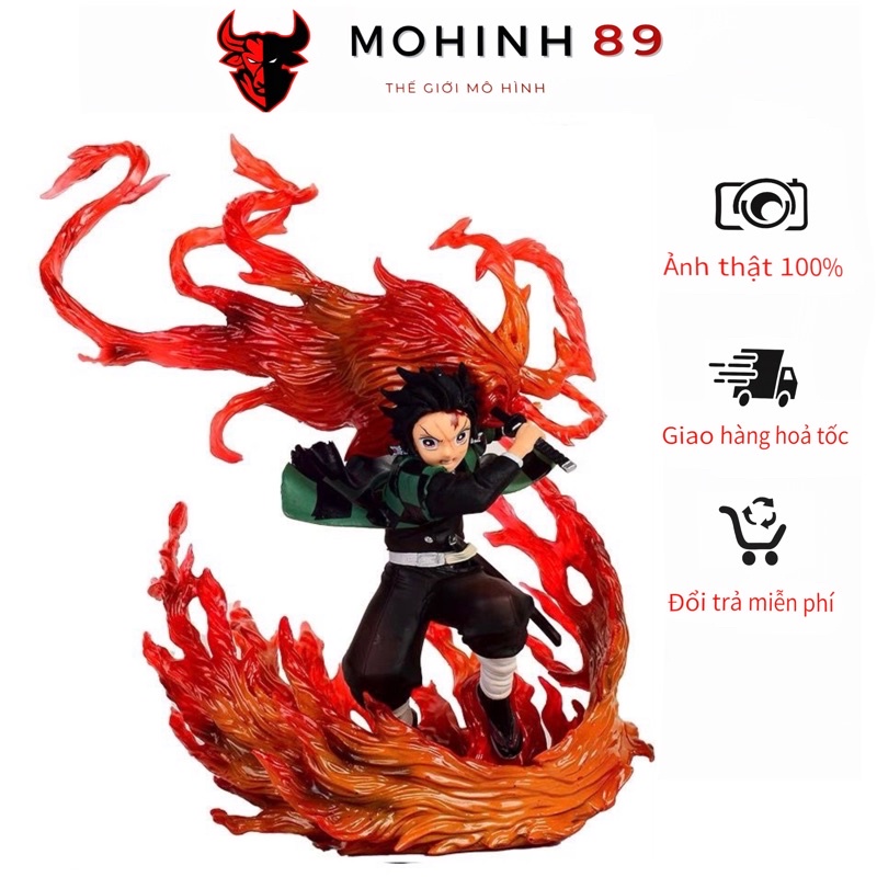 🔥Rẻ Nhất Shopee🔥 Mô Hình Nhân Vật Hoạt Hình Demon Slayer tư thế chiến đấu- hàng chất lượng cao nhựa PVC