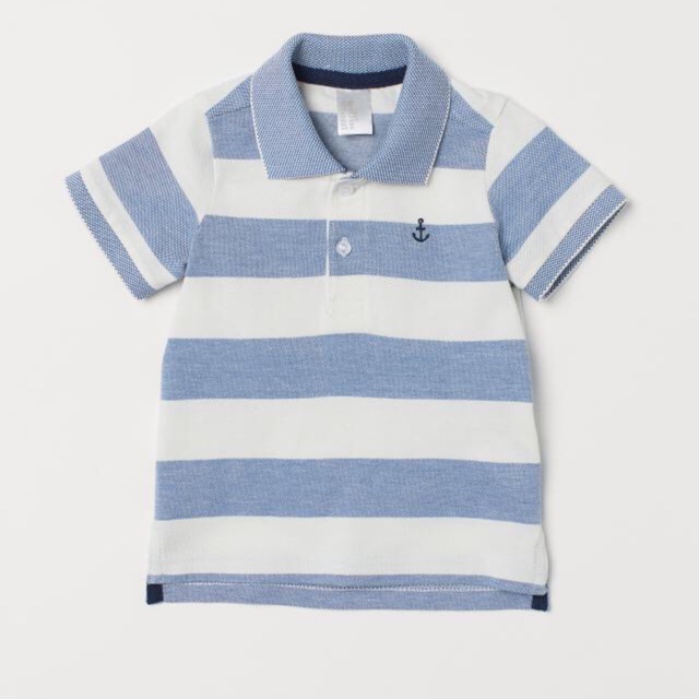 Áo Polo H&M bé trai (velvet teddy)