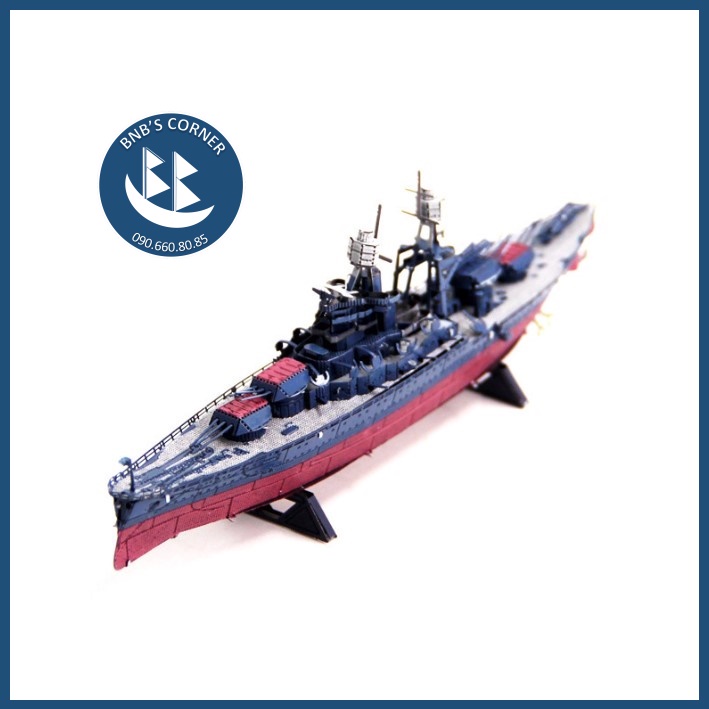 DIY Mô hình kim loại thiết giáp hạm USS Arizona tự lắp ráp