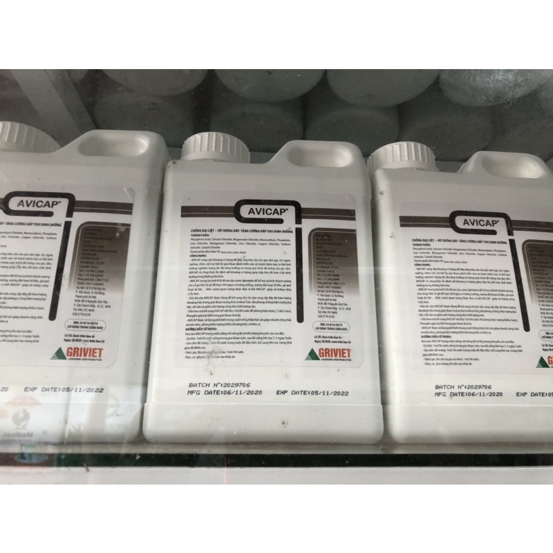 Avicap 1Lít bổ sung premix khoáng trong nước uống cho gia cầm