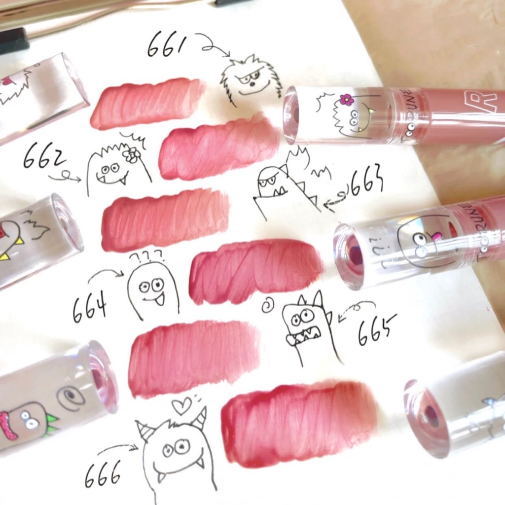 Son kem TOORUNE Vegetable Head New Bright Hydro Foggy Lip Glaze mềm mướt căng mọng TRUN04