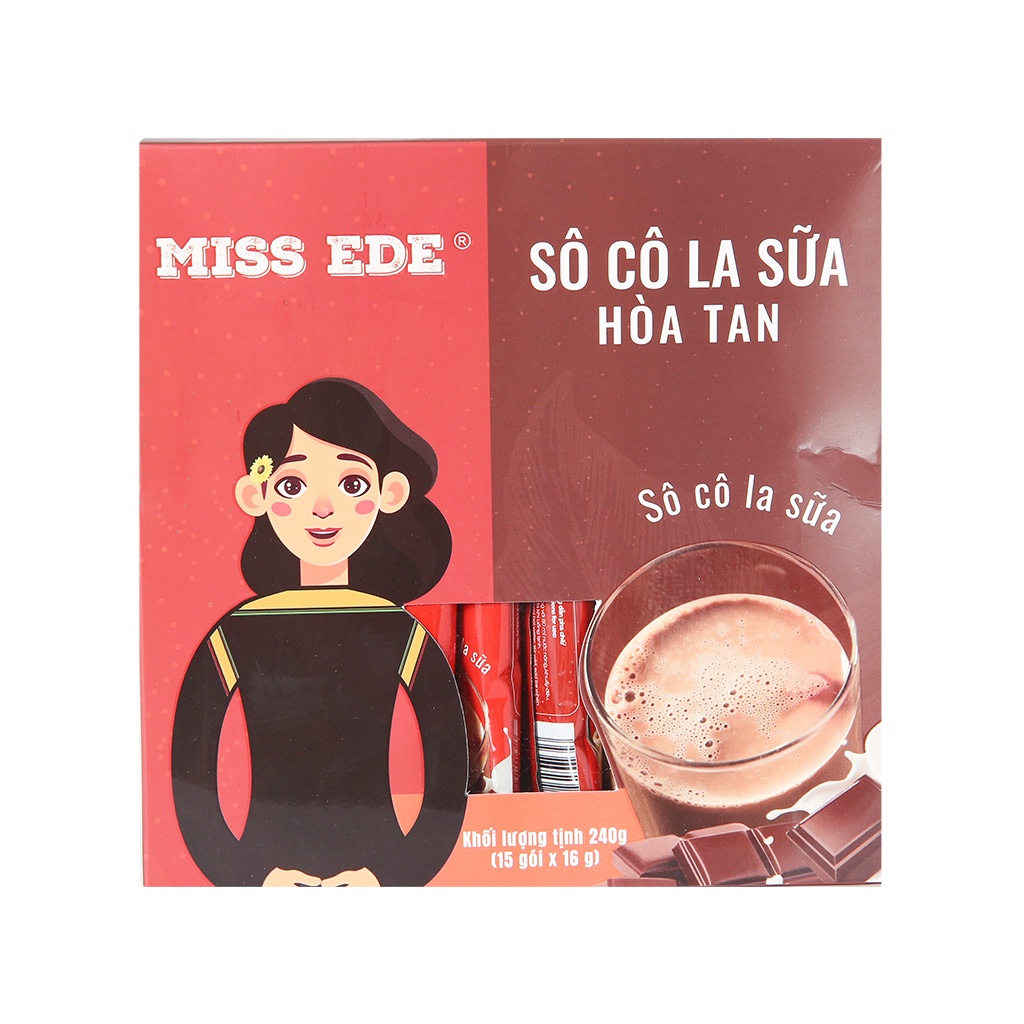 Socola sữa hòa tan Miss Ede hộp 240g