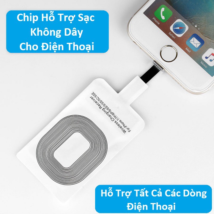 Bộ Chip Sạc Không Dây Cho Điện Thoại IOS Và Android