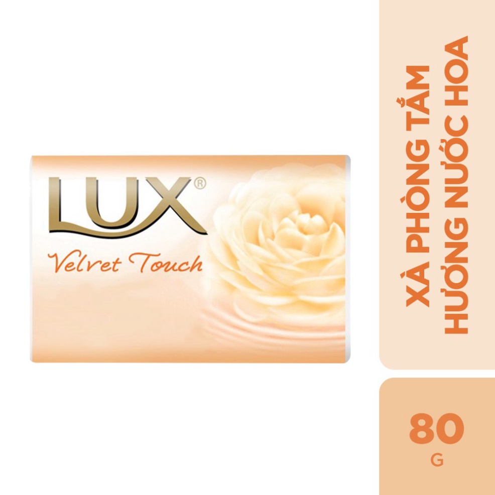 Combo 3 Xà phòng tắm hương nước hoa Lux Trắng Velvet (80gx3)