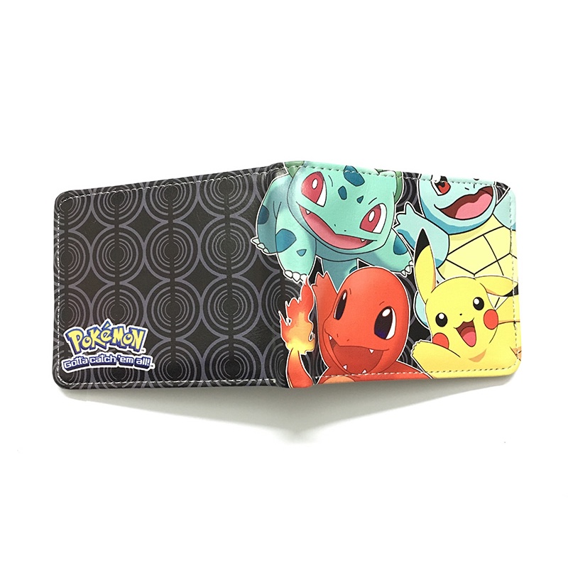 Ví Ngắn Gập Đôi In Hình Pikachu Hoạt Hình Pokemon