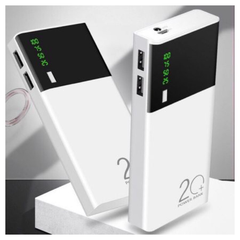 Sạc Dự Phòng, Pin Sạc Dự Phòng SMART 20.000mAh Có Led Báo %Pin Dung Lượng Chuẩn