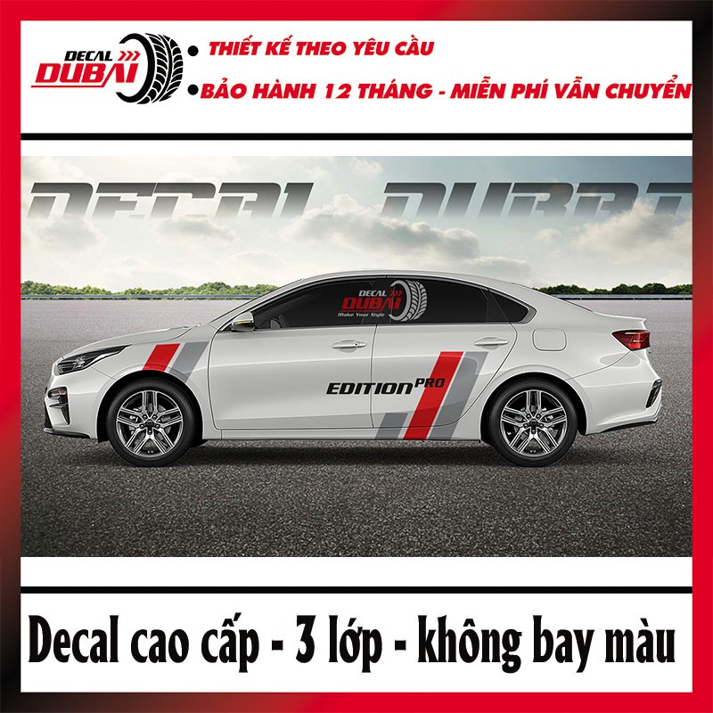 Tem Dán Sườn Xe Kia Cerato Edition Pro