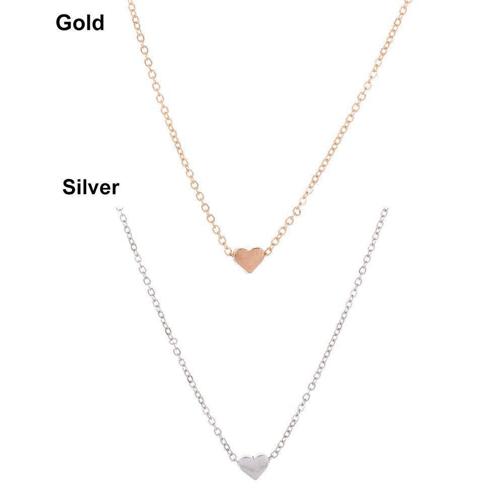 Dây chuyền mặt hình trái tim nhiều màu phong cách thời trang Bohemian dành cho nữ Mihan1