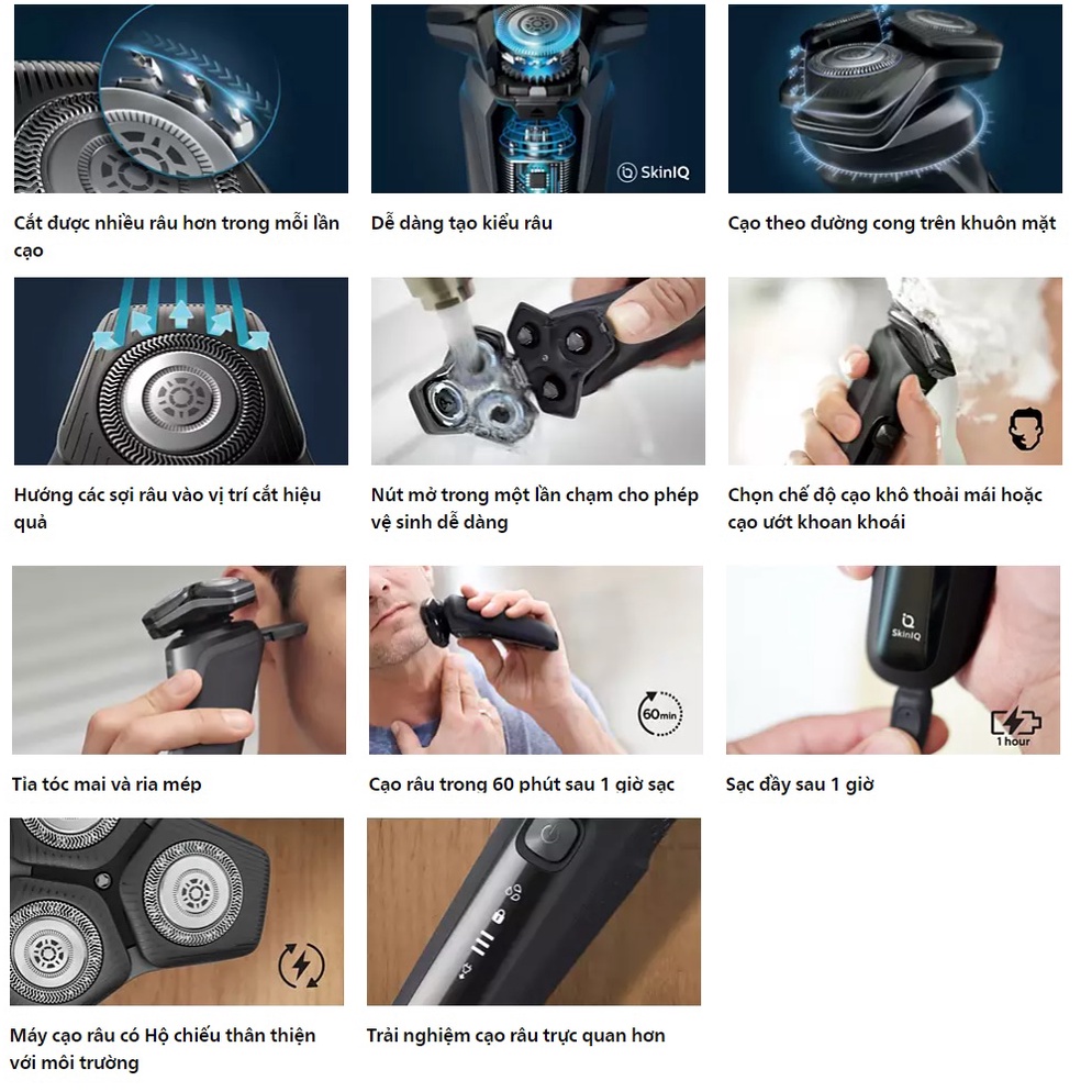 Máy cạo râu khô và ướt Philips Series 5000 S5582/20 - Chính hãng