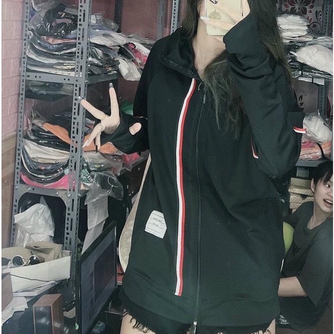 Áo chống nắng Thom nam nữ, áo đi nắng dày dặn mềm mịn thoáng mát,Có túi khoá