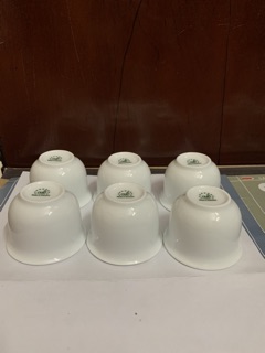 Combo 6 TÁCH SỨ TRẮNG DÙNG UỐN TRÀ GỐM SỨ ( OHIO )