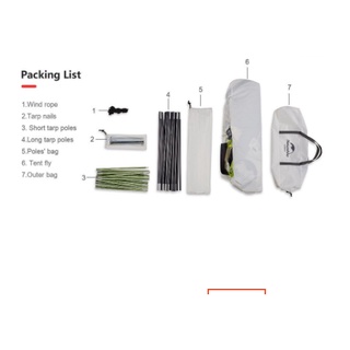 Lều bãi biển 4 người NatureHike NH18Z001-P