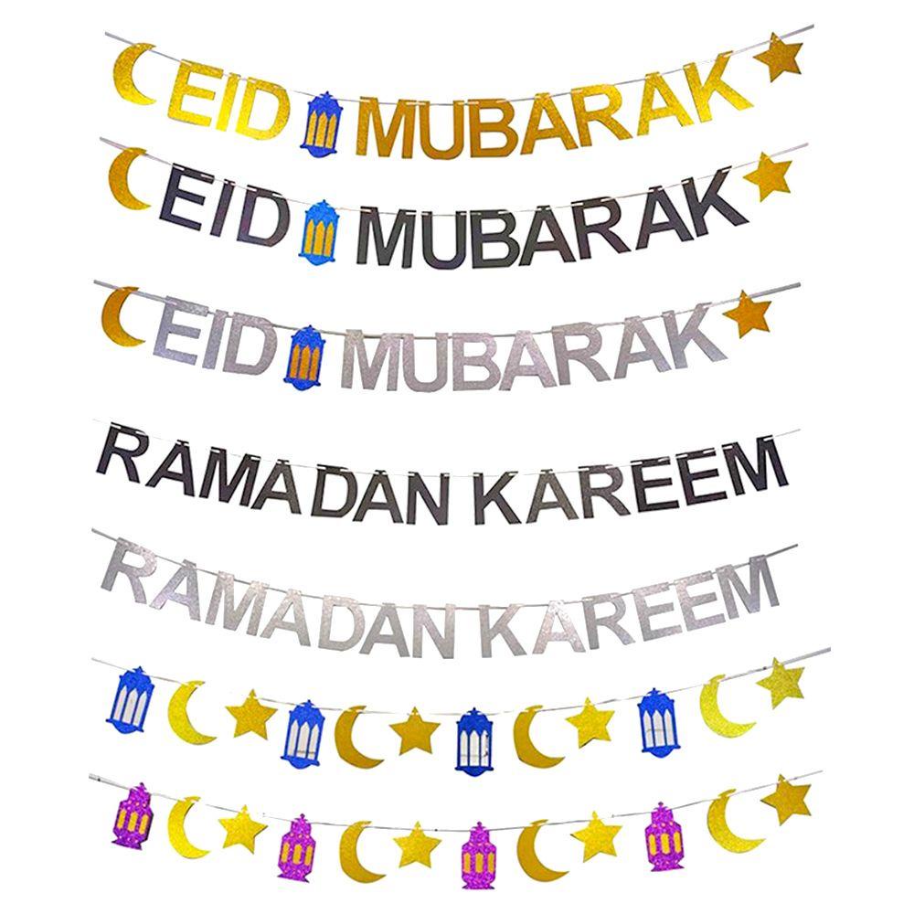 Dây Cờ Treo Trang Trí Lễ Hội Eid al-Fitr Ramadan Kareem Ramadan
