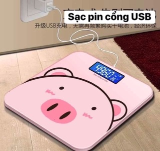 Cân điện tử heo hồng dùng pin