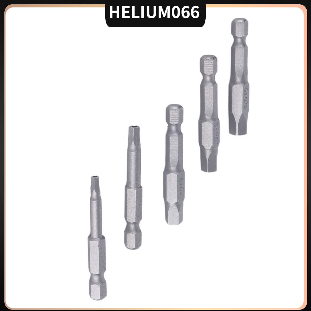 Helium066 5 cái từ tính Ngũ giác Bits Bộ khoan Mũi vặn vít có đầu bền Bit dùng cho máy tuốc nơ