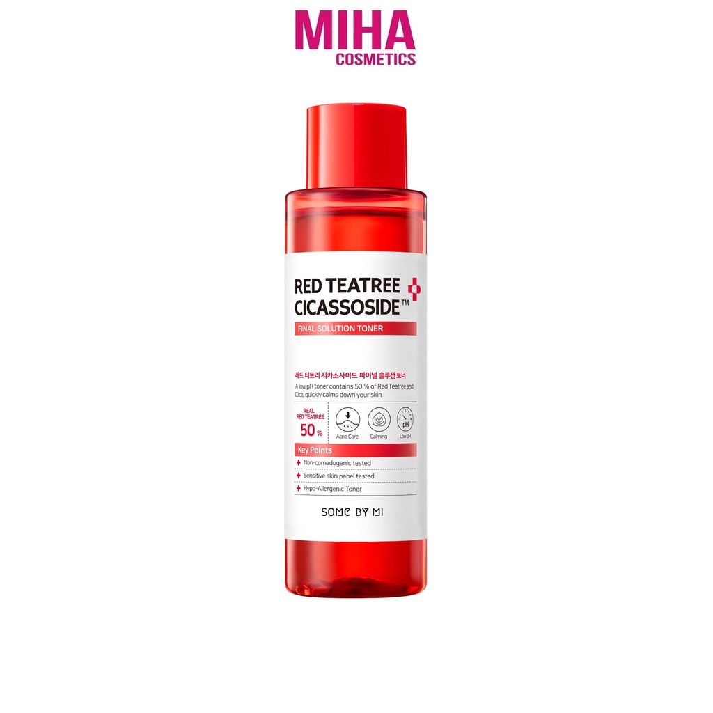 Nước Hoa Hồng Giảm Mụn Da Siêu Nhạy Cảm Some By Mi Red TeaTree Cicassoside Final Solution Toner 150ml