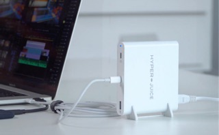Củ Sạc Mabook Pro, iPad Pro, iPhone 12, Note 10+HYPERJUICE HJ-PD87 100W (02 PD 3.0/QC 4.0 & 01 USB-A QC 3.0)