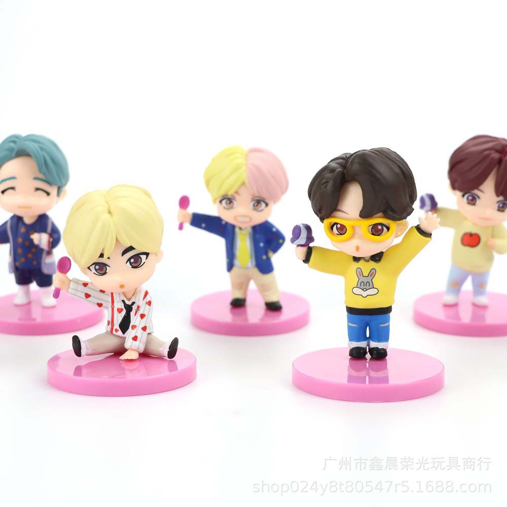 Set 7 Mô Hình Đồ Chơi Nhân Vật Trong Phim Hoạt Hình &quot;Sweetjonhn&quot;