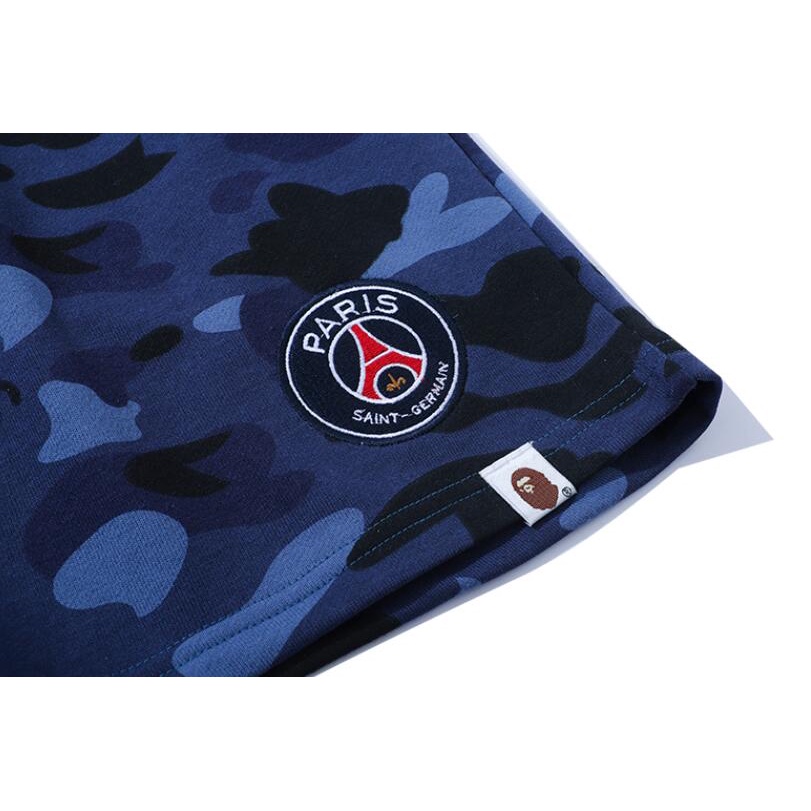 Bape Thời Trang In cotton unisex Quần Short Giản Dị