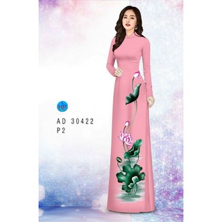 🌼Vải áo dài lụa 3D hoa sen chân đồng phục (đặt trước 4 ngày)🌸