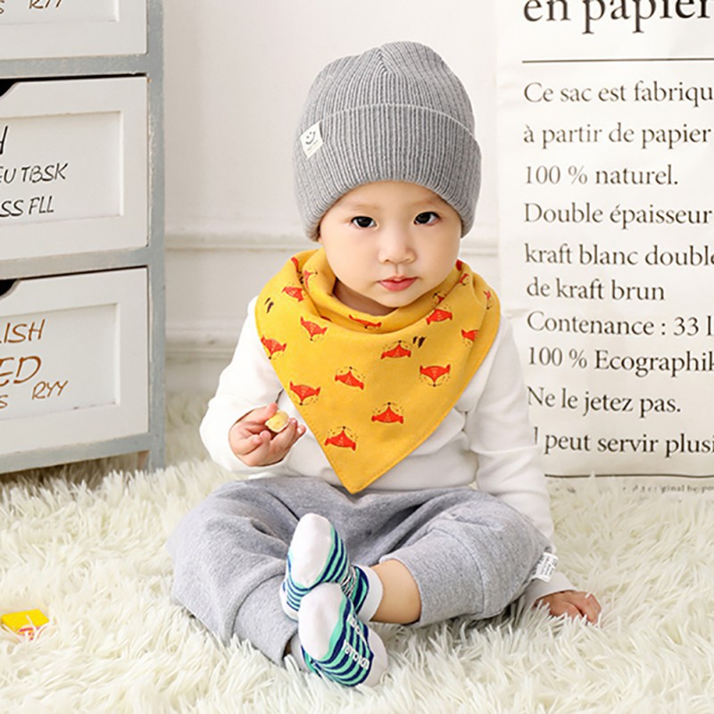 Mũ len trùm đầu màu trơn dành cho bé