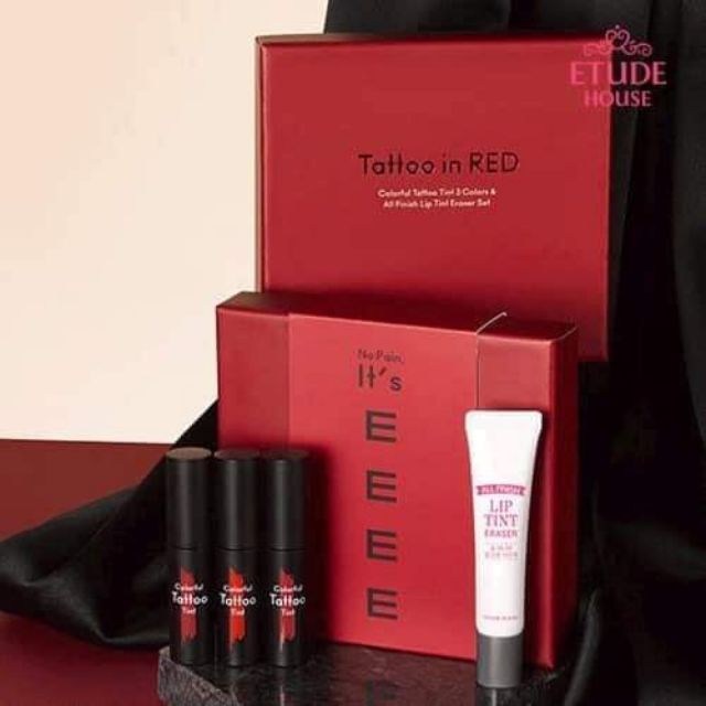 Set SON COLORFUL TATTOO TINT gồm 3 thỏi