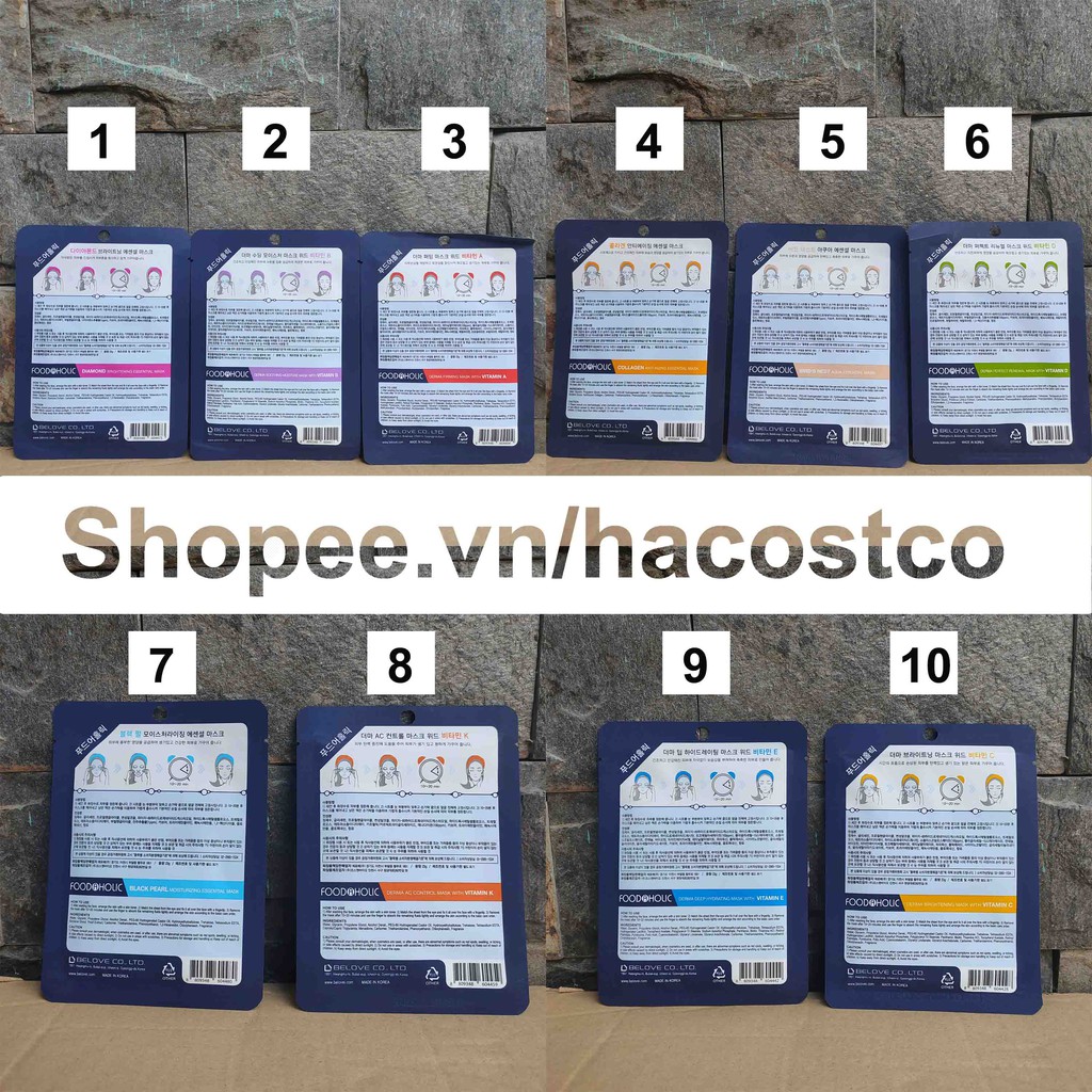 Mặt Nạ Dưỡng Da 3D Foodaholic Của Hàn Quốc 1 miếng - Food holic - Food a holic | BigBuy360 - bigbuy360.vn